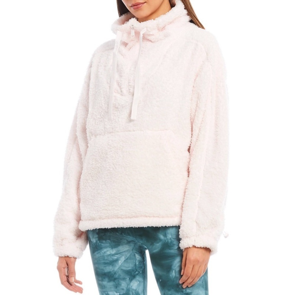 NEW FREE PEOPLE Light Pink Big Sky Pullover